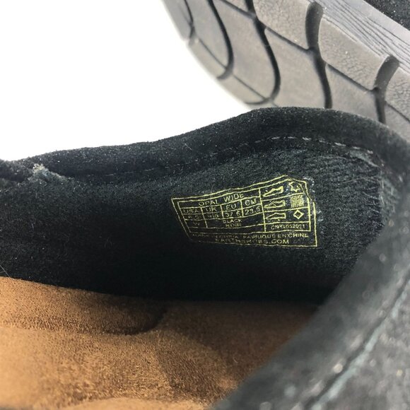 EARTH ORIGINS Women's 6.5W Opal WIDE Black Suede Ankle Bootie Slip On Shoes - Picture 13 of 13